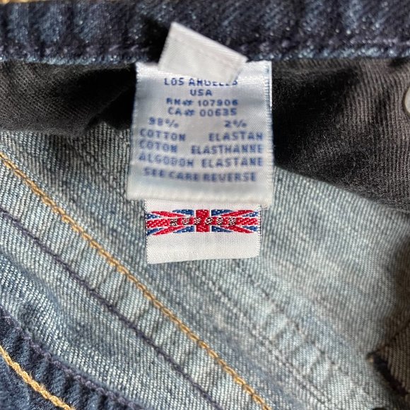 Hudson Denim Jeans Button Back Pocket Womens 27 107906 - Picture 3 of 7